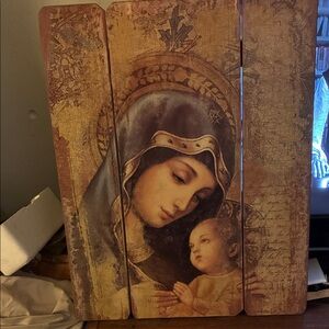 Religious Icon Art on Wooden Panels